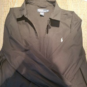 Polo Full Zipper Fall Men's Jacket- Size L- Black